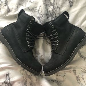 Black Timberland boots